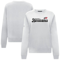 NHL Carolina Hurricanes Levelwear Women's Yvette Big Script Tri-Blend Sweatshirt