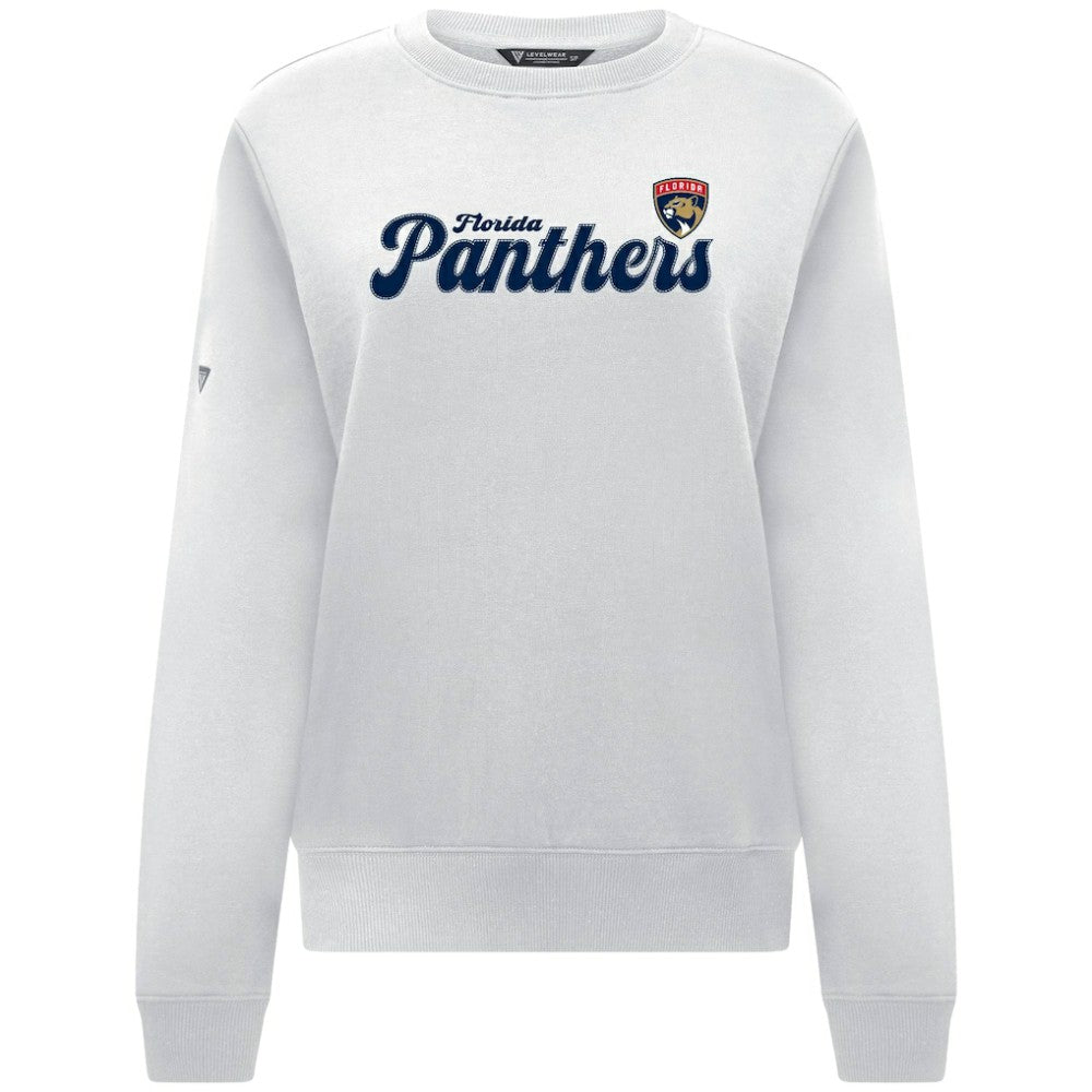NHL Florida Panthers Levelwear Women's Yvette Big Script Tri-Blend Sweatshirt