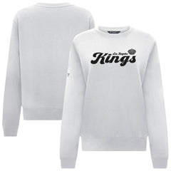 NHL Los Angeles Kings Levelwear Women's Yvette Big Script Tri-Blend Sweatshirt