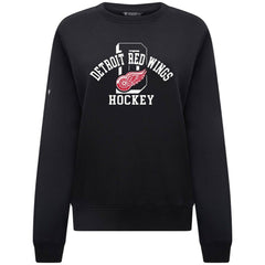 NHL Detroit Red Wings Levelwear Women's Yvette Limelight Big Letter Sweatshirt