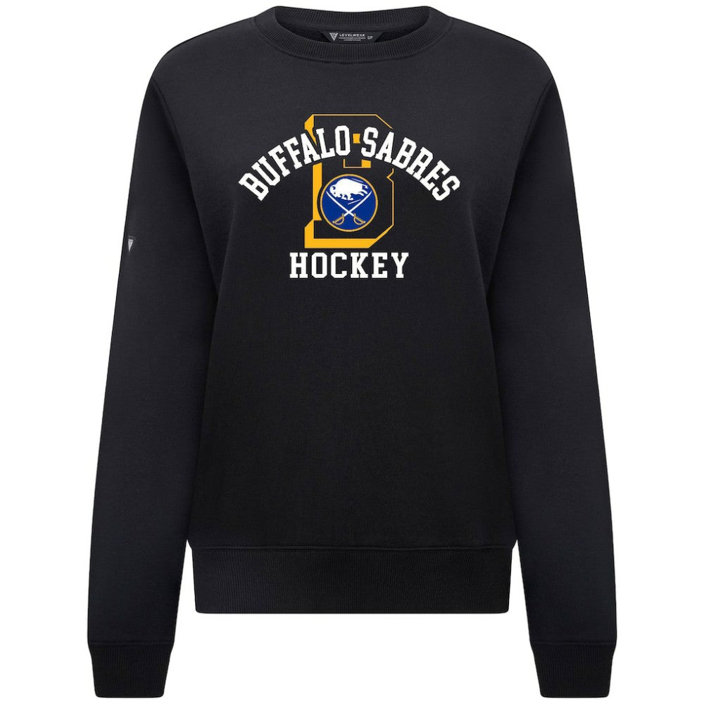 NHL Buffalo Sabres Levelwear Women's Yvette Limelight Big Letter Sweatshirt