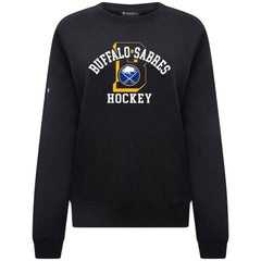NHL Buffalo Sabres Levelwear Women's Yvette Limelight Big Letter Sweatshirt