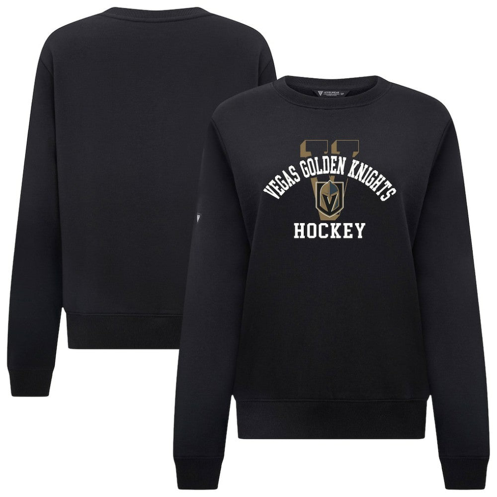 NHL Vegas Golden Knights Levelwear Women's Yvette Limelight Big Letter Sweatshirt