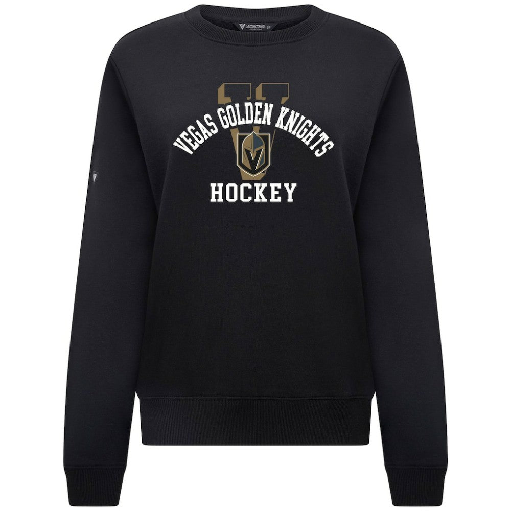 NHL Vegas Golden Knights Levelwear Women's Yvette Limelight Big Letter Sweatshirt