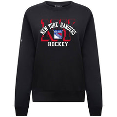NHL New York Rangers Levelwear Women's Yvette Limelight Big Letter Sweatshirt