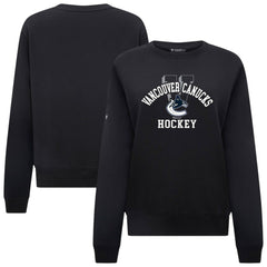 NHL Vancouver Canucks Levelwear Women's Yvette Limelight Big Letter Sweatshirt