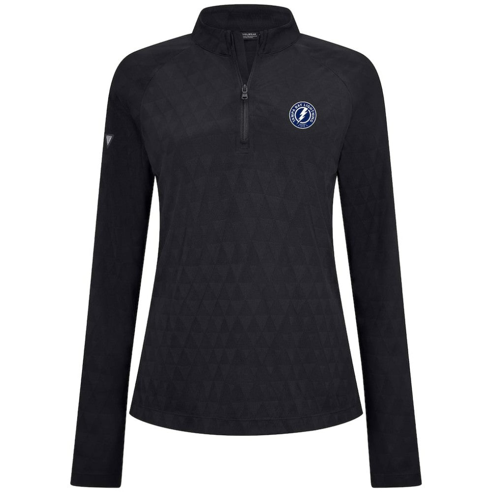 NHL Tampa Bay Lightning Levelwear Women's Spike Raglan Quarter-Zip Top