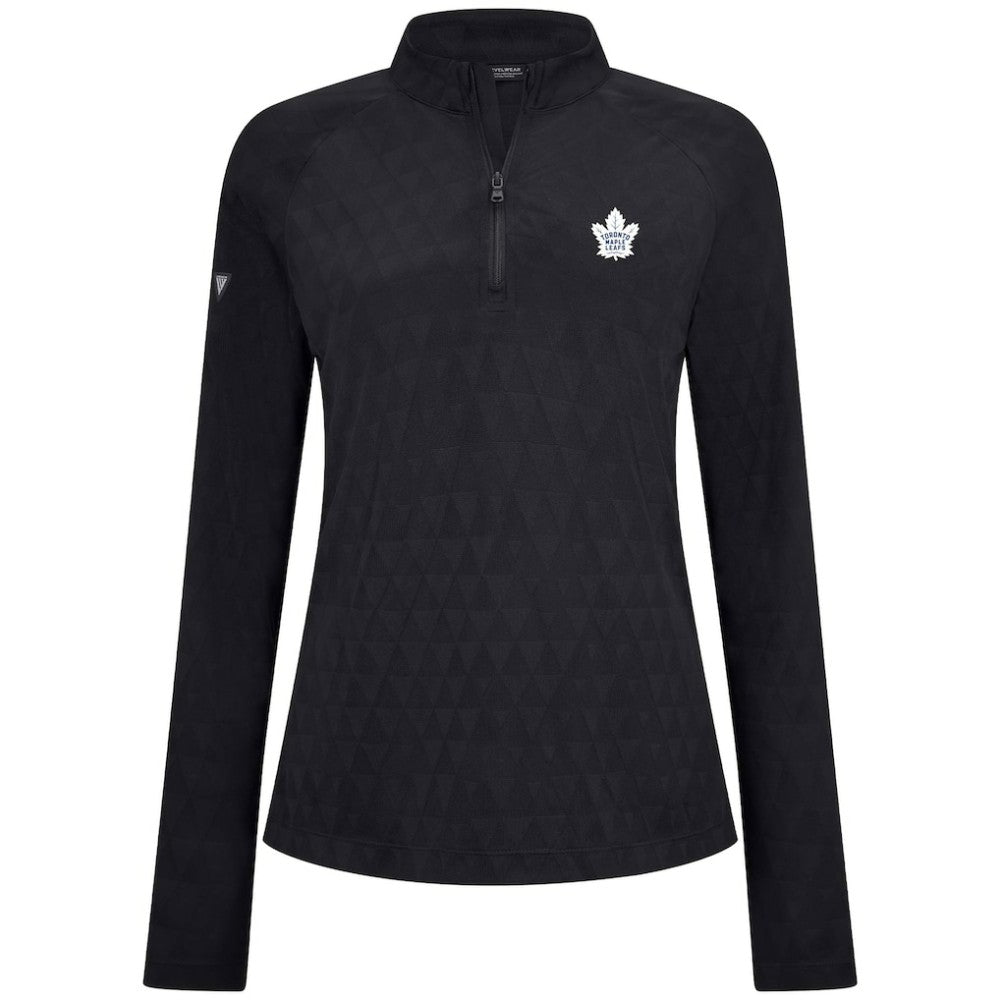 NHL Toronto Maple Leafs Levelwear Women's Spike Raglan Quarter-Zip Top