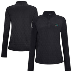 NHL San Jose Sharks Levelwear Women's Spike Raglan Quarter-Zip Top