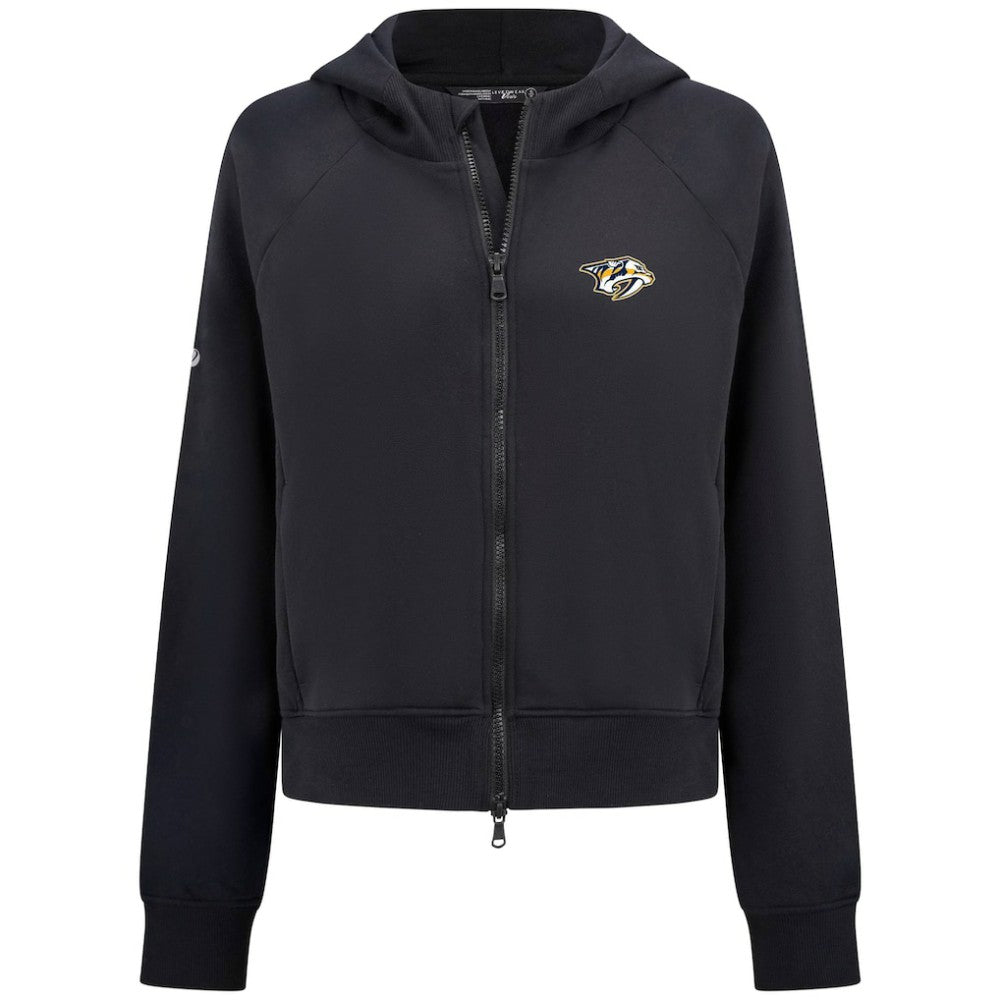 NHL Nashville Predators Levelwear Women's Judd Raglan Full-Zip Hoodie
