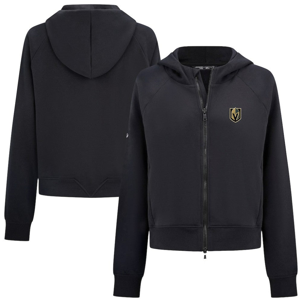 NHL Vegas Golden Knights Levelwear Women's Judd Raglan Full-Zip Hoodie