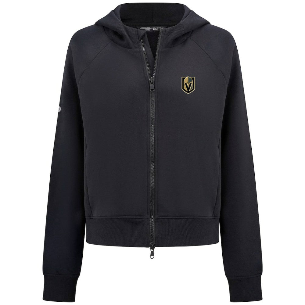 NHL Vegas Golden Knights Levelwear Women's Judd Raglan Full-Zip Hoodie