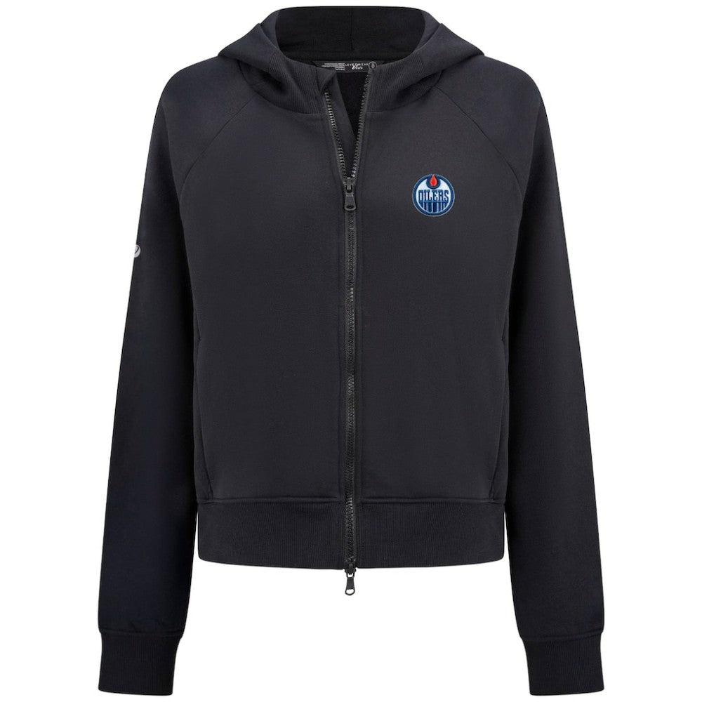 NHL Edmonton Oilers Levelwear Women's Judd Raglan Full-Zip Hoodie