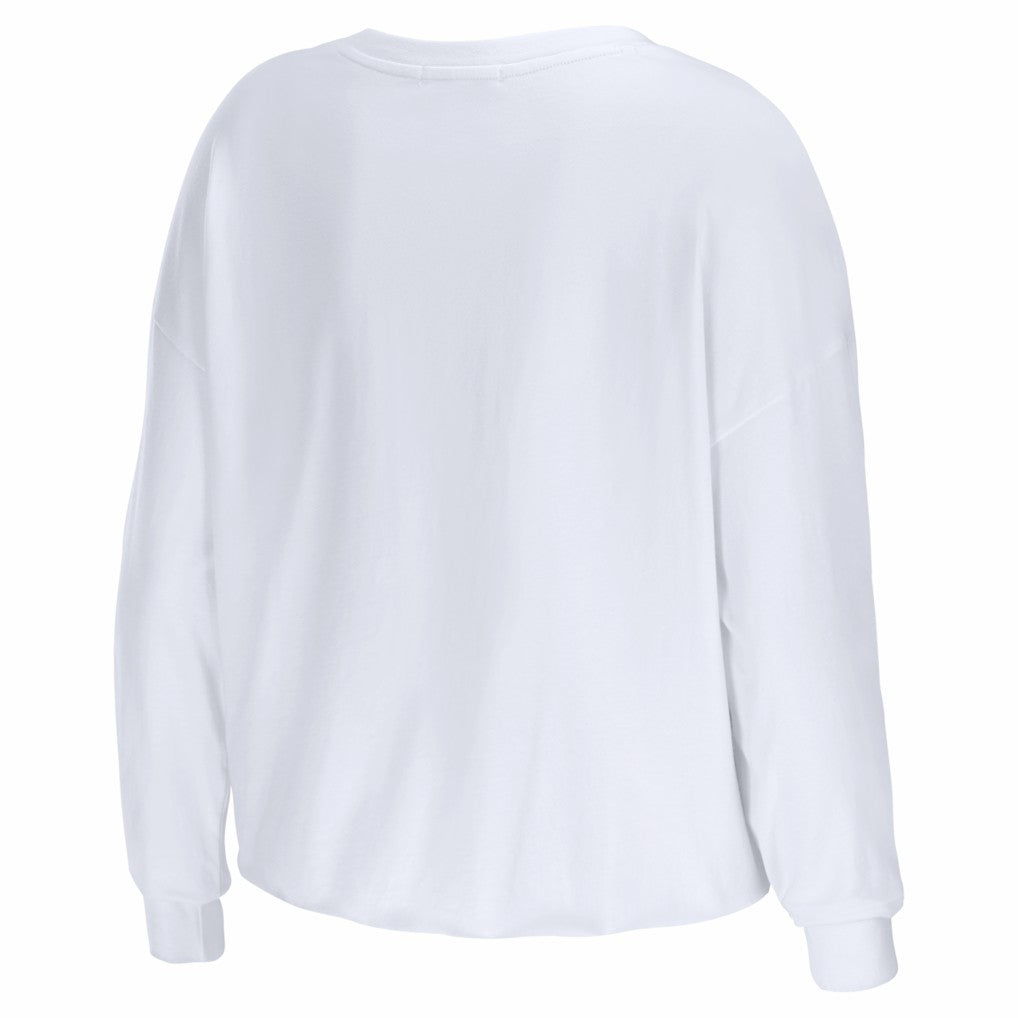 WEAR by Erin Andrews Women's Super Bowl LX Cropped Long Sleeve T-Shirt - New England Patriots T-shirts
