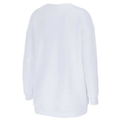 vs. Seattle Seahawks WEAR by Erin Andrews Women's Super Bowl LX Matchup Sweatshirt - New England Patriots Sweatshirts