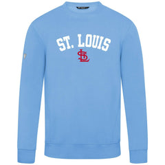 Light Blue St. Louis Cardinals Levelwear Zane Felt Arch Pullover Sweatshirt
