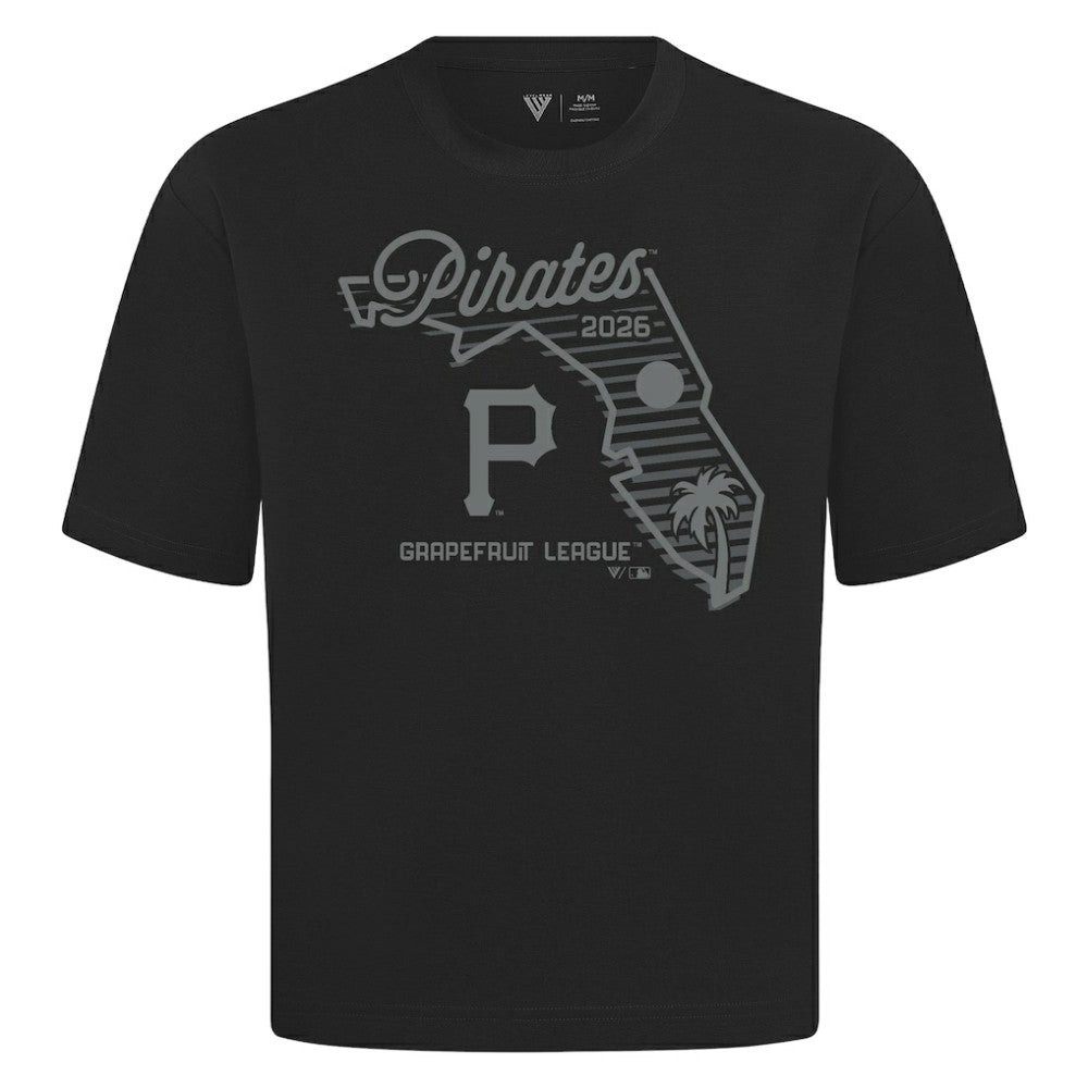 Black Pittsburgh Pirates Levelwear Sunrise Luxe Signature Knit T-Shirt