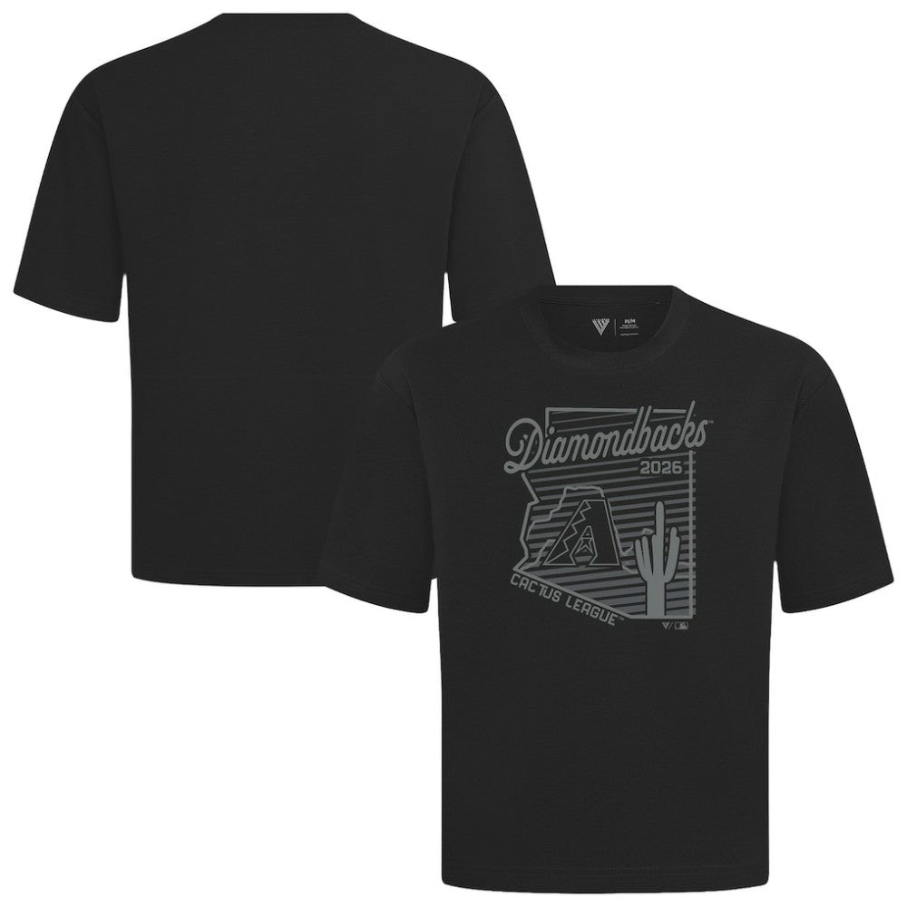 Black Arizona Diamondbacks Levelwear Sunrise Luxe Signature Knit T-Shirt