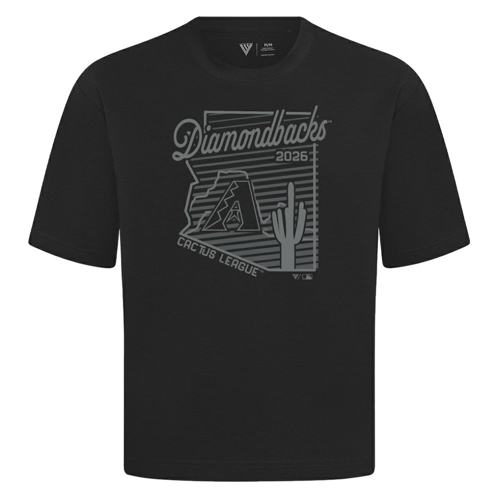 Black Arizona Diamondbacks Levelwear Sunrise Luxe Signature Knit T-Shirt
