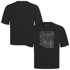 Black Los Angeles Dodgers Levelwear Sunrise Luxe Signature Knit T-Shirt