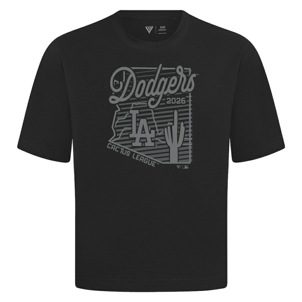 Black Los Angeles Dodgers Levelwear Sunrise Luxe Signature Knit T-Shirt