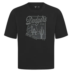 Black Los Angeles Dodgers Levelwear Sunrise Luxe Signature Knit T-Shirt
