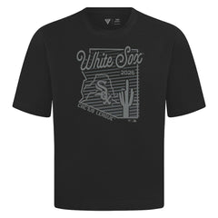 Black Chicago White Sox Levelwear Sunrise Luxe Signature Knit T-Shirt