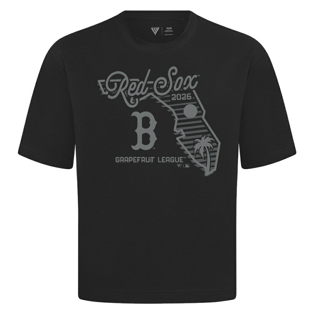 Black Boston Red Sox Levelwear Sunrise Luxe Signature Knit T-Shirt
