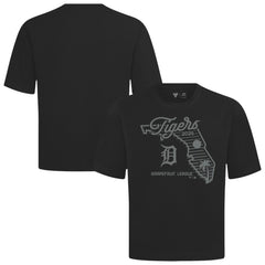 Black Detroit Tigers Levelwear Sunrise Luxe Signature Knit T-Shirt