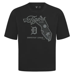 Black Detroit Tigers Levelwear Sunrise Luxe Signature Knit T-Shirt