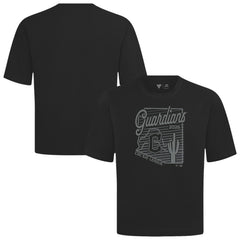Black Cleveland Guardians Levelwear Sunrise Luxe Signature Knit T-Shirt