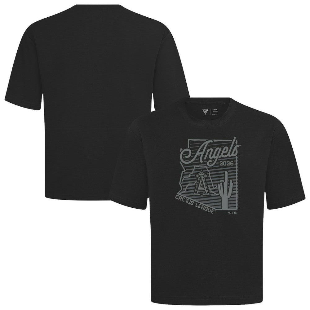 Black Los Angeles Angels Levelwear Sunrise Luxe Signature Knit T-Shirt