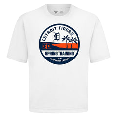 White Detroit Tigers Levelwear Spring Training Badge Luxe Signature Knit T-Shirt