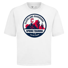 White Cleveland Guardians Levelwear Spring Training Badge Luxe Signature Knit T-Shirt