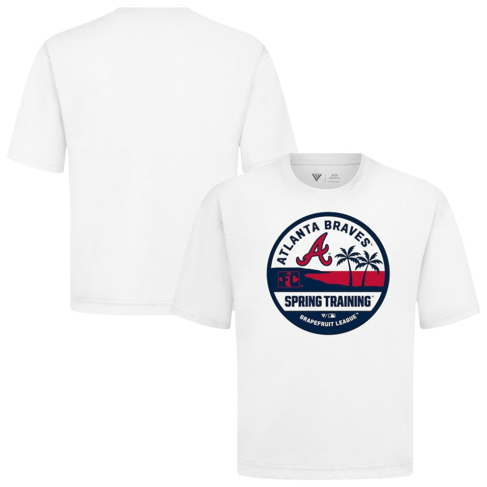 White Atlanta Braves Levelwear Spring Training Badge Luxe Signature Knit T-Shirt