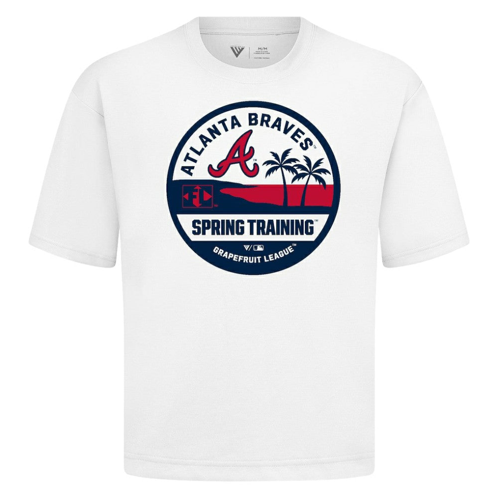 White Atlanta Braves Levelwear Spring Training Badge Luxe Signature Knit T-Shirt