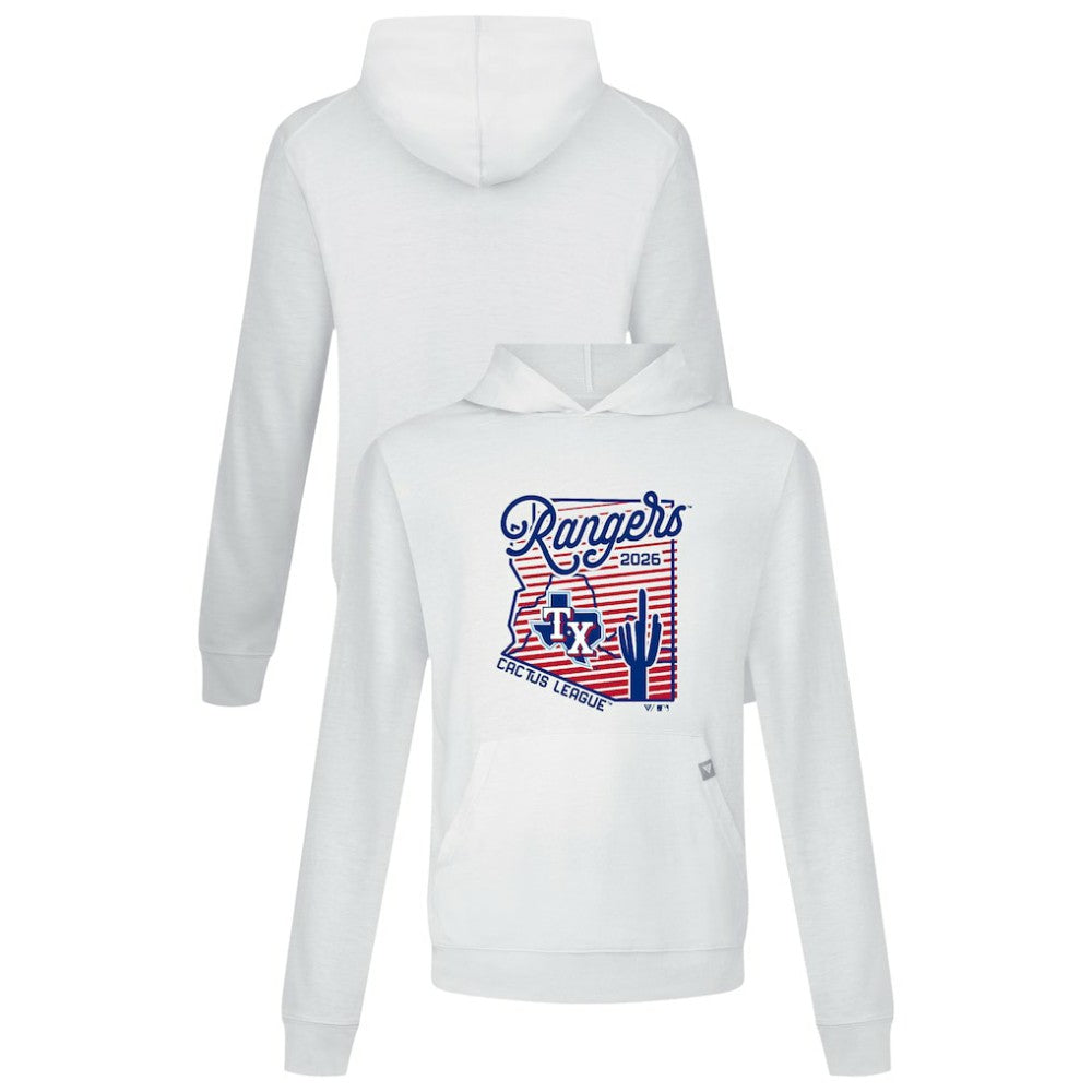 White Texas Rangers Levelwear Sunrise Relay Hoodie