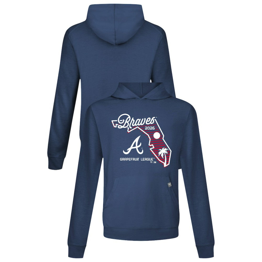 Navy Atlanta Braves Levelwear Sunrise Relay Hoodie