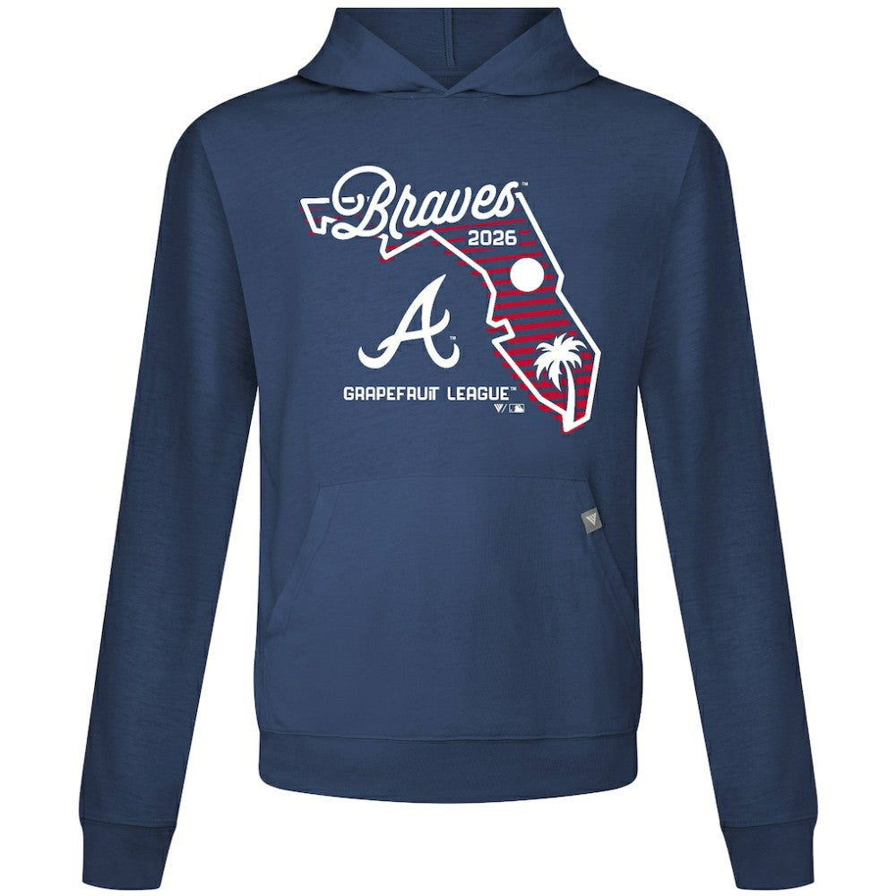 Navy Atlanta Braves Levelwear Sunrise Relay Hoodie