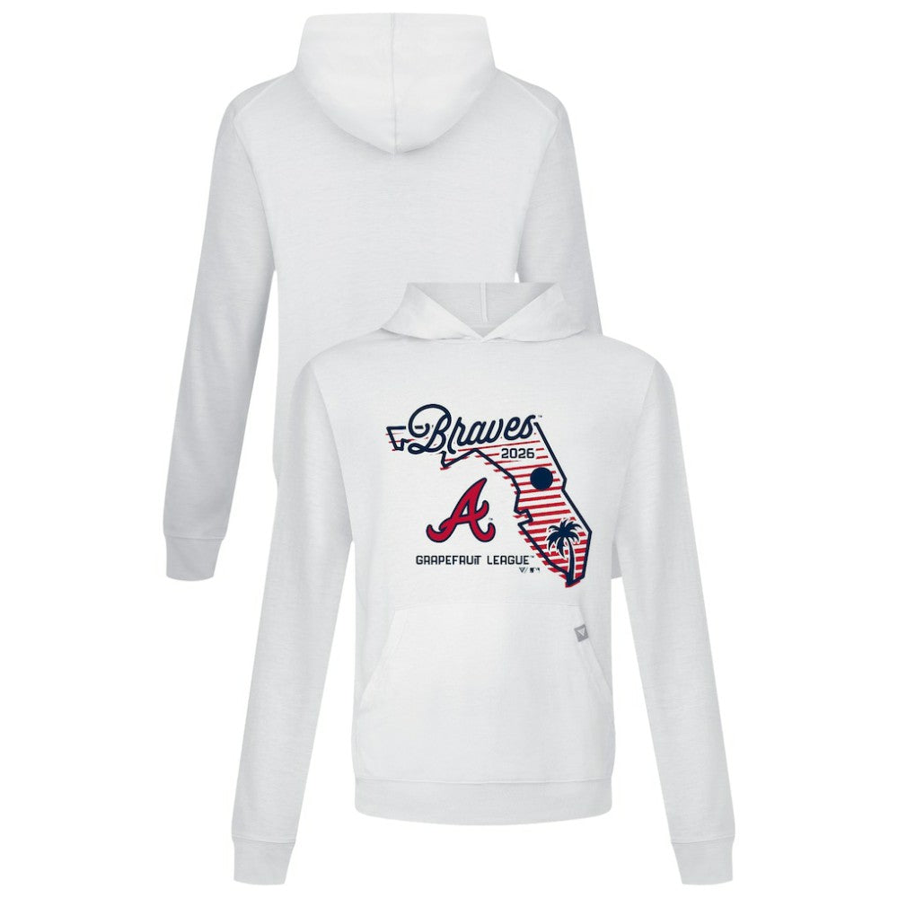 White Atlanta Braves Levelwear Sunrise Relay Hoodie