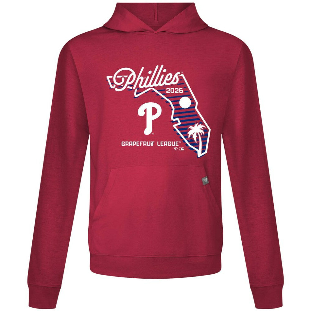 Red Philadelphia Phillies Levelwear Sunrise Relay Hoodie