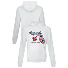 White Washington Nationals Levelwear Sunrise Relay Hoodie