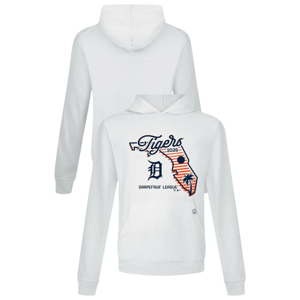 White Detroit Tigers Levelwear Sunrise Relay Hoodie