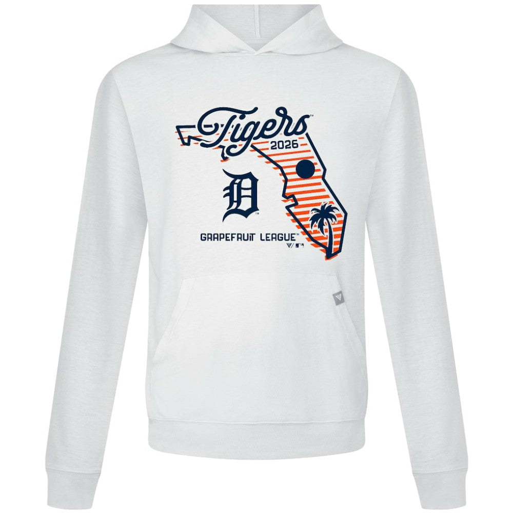 White Detroit Tigers Levelwear Sunrise Relay Hoodie
