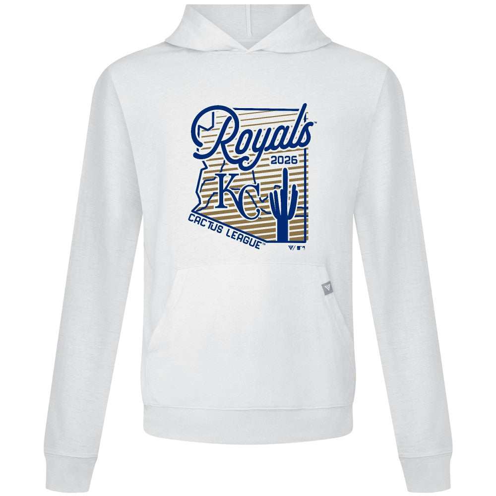White Kansas City Royals Levelwear Sunrise Relay Hoodie
