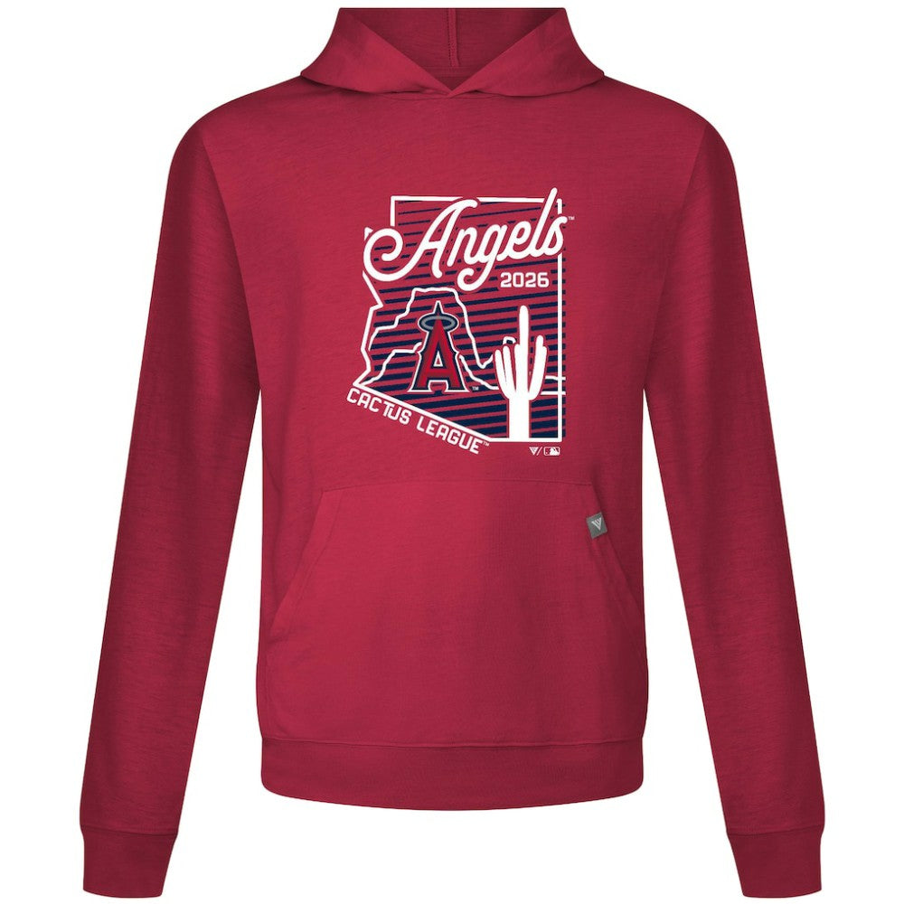 Red Los Angeles Angels Levelwear Sunrise Relay Hoodie