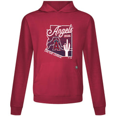 Red Los Angeles Angels Levelwear Sunrise Relay Hoodie
