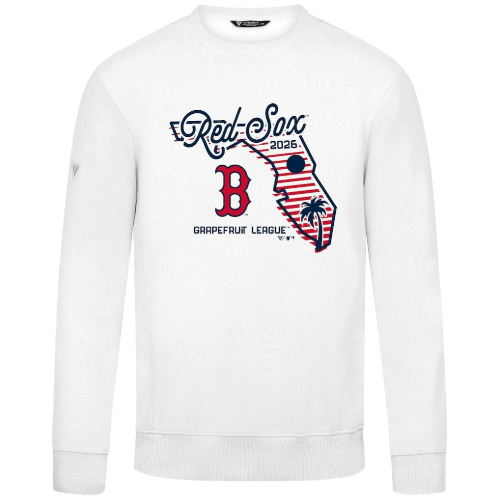 White Boston Red Sox Levelwear Zane Sunrise Sweatshirt