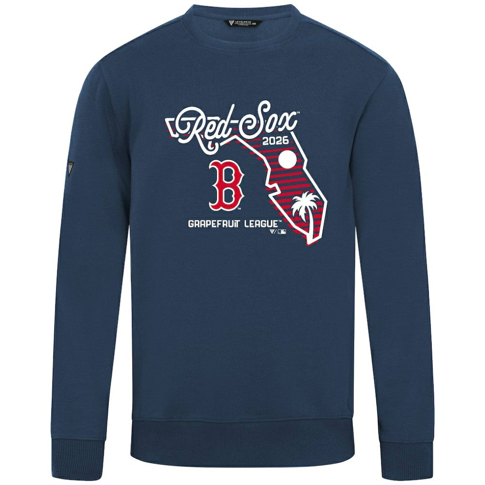 Navy Boston Red Sox Levelwear Zane Sunrise Sweatshirt