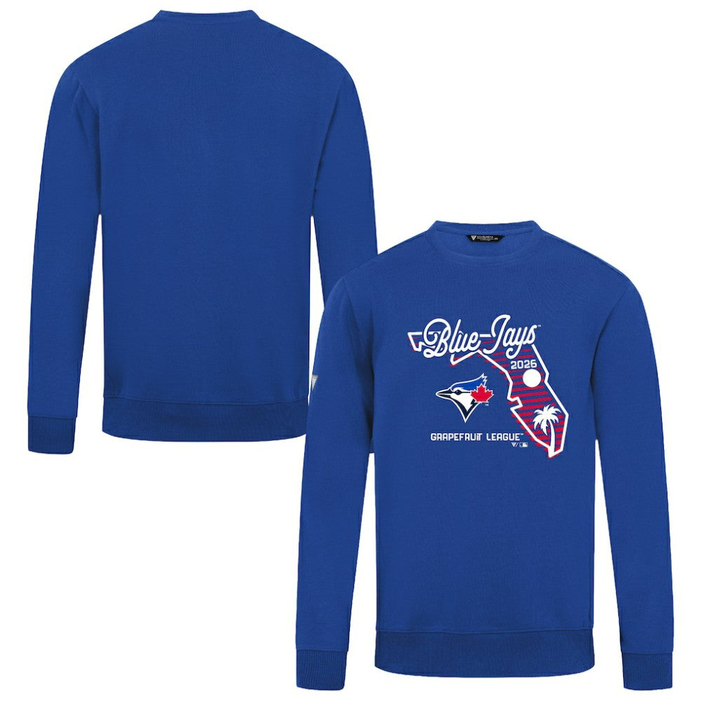 Royal Toronto Blue Jays Levelwear Zane Sunrise Sweatshirt